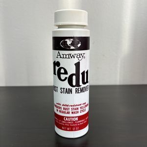 Vintage 1974‎ Amway ReDu Rust Stain Remover 12 oz Open Bottle (99% Full)